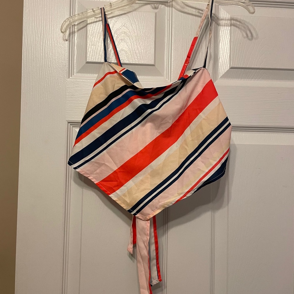 Colorful striped top